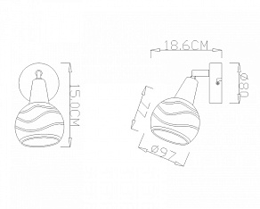 Бра Globo Lara 54346-1