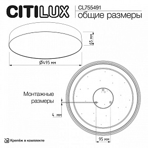 Накладной светильник Citilux BART CL755491