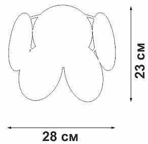 Накладной светильник Vitaluce V5828 V5828-8/1A