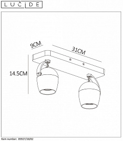 Спот Lucide Preston 09927/10/02