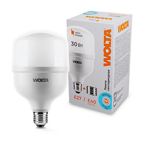 Лампа светодиодная Wolta  Е27/Е40 30Вт 6500K 25WHP30E27/40