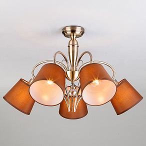 Люстра на штанге Eurosvet Lilly 60074/5 античная бронза
