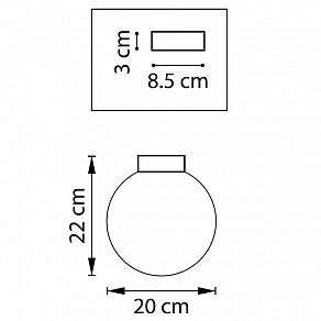 Накладной светильник Lightstar Globo 812023