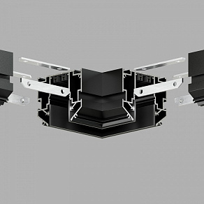 Соединитель угловой L-образный для треков встраиваемых Denkirs SMART ONE TR2026-BK