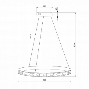 Подвесной светильник Eurosvet Chain 90164/1 сатин-никель 40W