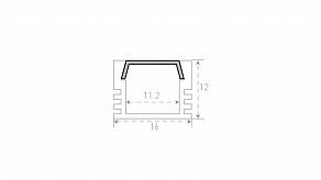 Профиль накладной SWG SF SF-1612-3MT