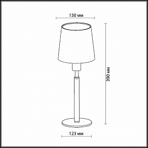 Настольная лампа декоративная Odeon Light Glen 2266/1T