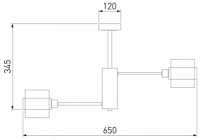 Люстра на штанге Eurosvet Arcada 70127/6 черный