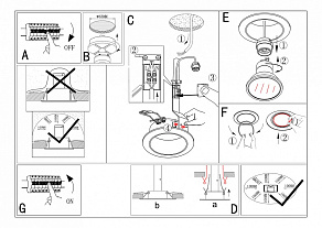 Встраиваемый светильник Eglo Peneto 94236