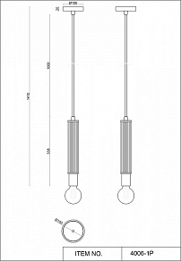 Подвесной светильник Favourite Cedit 4006-1P