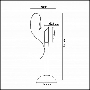 Настольная лампа декоративная Odeon Light Davida 1614/1T