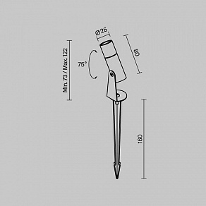 Наземный низкий светильник Maytoni Outdoor Bern O050FL-L2GR3K