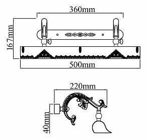 Подсветка для картины Maytoni Botticelli PIC116-22-G