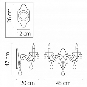 Бра Osgona Ampollo 786622