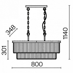 Подвесной светильник Maytoni Revero MOD085PL-08G
