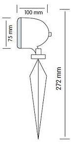 Наземный низкий светильник Horoz Electric  HRZ00002504