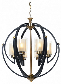 Подвесная люстра LUMINA DECO Bergen LDP 1232-6 BK+MD