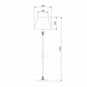 Торшер Eurosvet Elegy 01027/1 серый