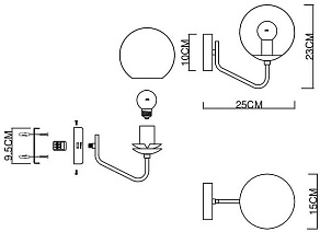 Бра EVOLUCE Scorze SLE1097-301-01