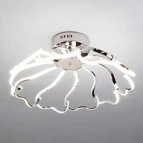 Потолочная люстра Eurosvet Begonia 90095/10 хром 100W