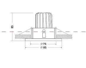 Встраиваемый светильник Maytoni Zoom DL034-2-L12B