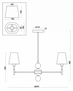 Подвесная люстра Freya Soho FR2028PL-05N