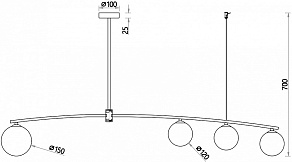Светильник на штанге Favourite Equilibrium 4038-4P