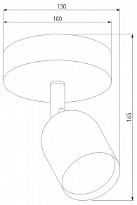 Спот TK Lighting Top 6265 Top Black White