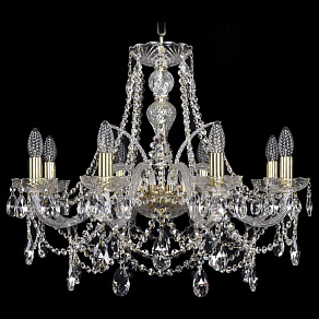 Подвесная люстра Bohemia Ivele Crystal 1411 1411/8/240/G