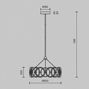 Светильник на штанге Maytoni Link MOD357PL-L40BS3K