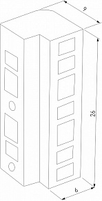 Соединитель угловой внутренний для треков накладных Elektrostandard Flat Magnetic a063737