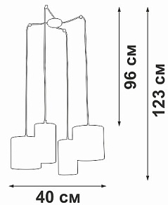 Подвесная люстра Vitaluce V3089 V3089-1/4S