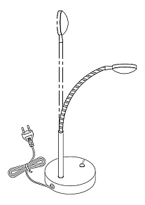 Настольная лампа офисная Globo Tina 56184-1T