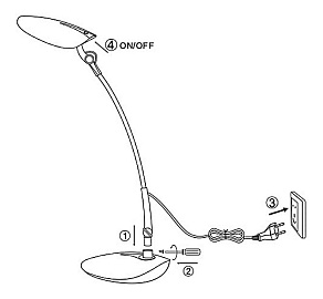 Настольная лампа офисная Globo Beaver 58129