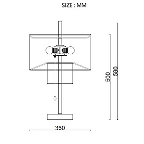 Настольная лампа декоративная Imperiumloft ANDREAN andrean-tab01