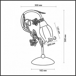 Настольная лампа декоративная Odeon Light Ameli 2252/1T