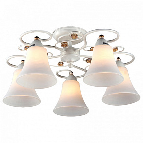 Люстра на штанге Maytoni Bell TOC011-05-W