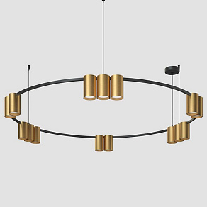 Подвесная люстра Denkirs Orbit DK4067-BK+SG