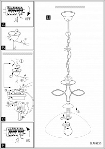 Подвесной светильник Eglo Beluga 89133