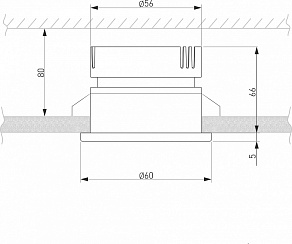 Встраиваемый светильник Elektrostandard Nuta 25026/LED