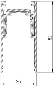 Трек накладной Feron CABM1000 41959