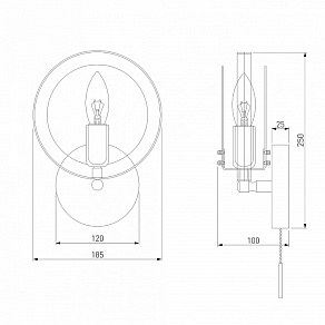 Бра Eurosvet Gallo 70121/1 черный