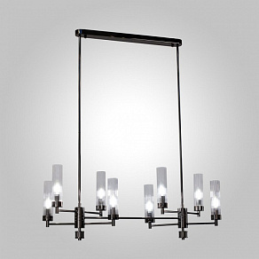 Люстра на штанге AM-Group INDIGO INDIGO SPL8 PEARL BLACK