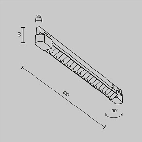 Накладной светильник Maytoni Technical Points TR195-3-20W4K-M-W(N)