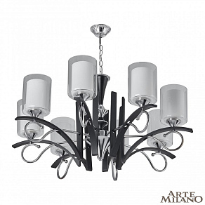 Подвесная люстра Arte Milano Florentia-9167 309167/8 Bk/Ni