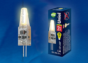 Лампа светодиодная Uniel  G4 2Вт 3000 KK UL-00000185