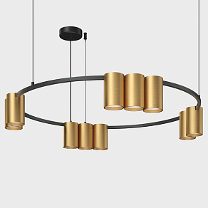 Подвесная люстра Denkirs Orbit DK4065-BK+SG