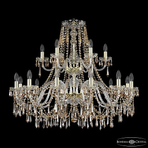 Подвесная люстра Bohemia Ivele Crystal 1403 1403/12+6/360/2d G R721