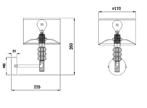 Бра Maytoni Lincoln MOD527WL-01N