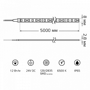 Лента светодиодная Gauss  23637452010